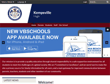 Tablet Screenshot of kempsvillehs.vbschools.com