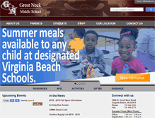 Tablet Screenshot of greatneckms.vbschools.com