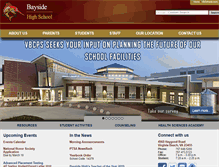 Tablet Screenshot of baysidehs.vbschools.com
