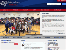 Tablet Screenshot of independencems.vbschools.com
