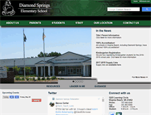 Tablet Screenshot of diamondspringses.vbschools.com