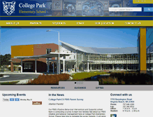 Tablet Screenshot of collegeparkes.vbschools.com