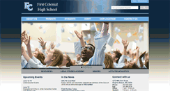 Desktop Screenshot of firstcolonialhs.vbschools.com