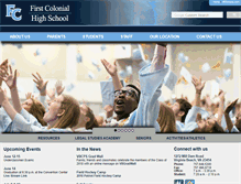 Tablet Screenshot of firstcolonialhs.vbschools.com